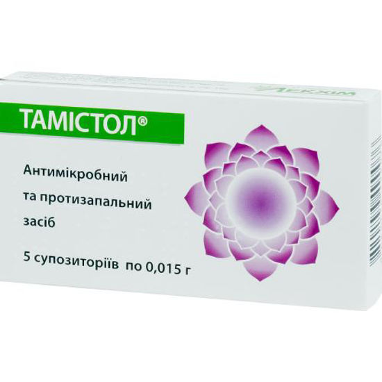 Тамистол суппизитории 0.015 г №5